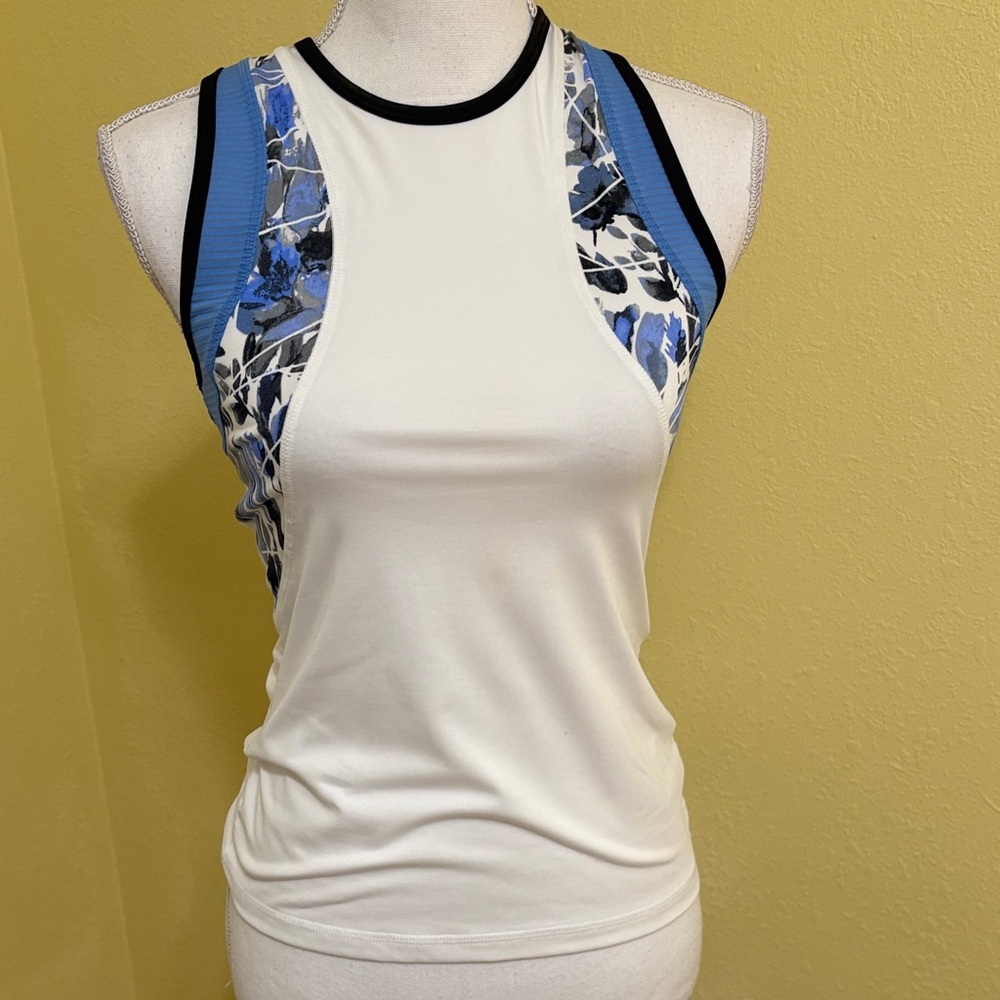 Tail Women's Tank Top with Blue and Black Accents